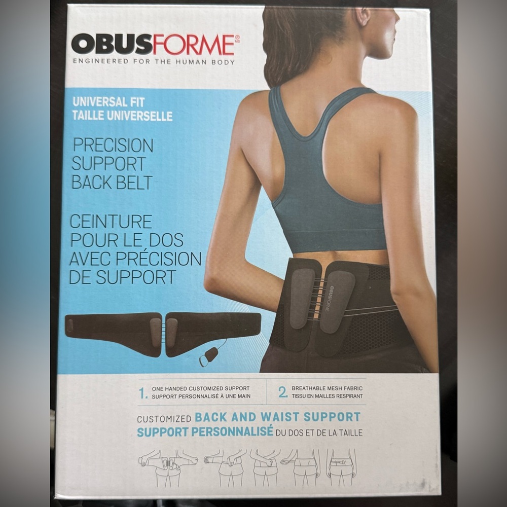NWT Precision Support Back Belt - Black